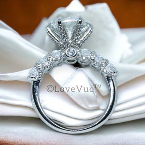 Certified 3ct. t.w. Diamond Brilliant Solitaire Luxury Engagement Wedding Ring